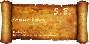 Steuer Bence névjegykártya